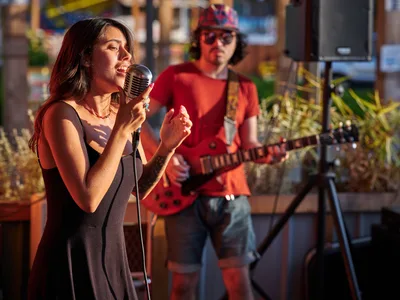 Golden Hour Performance at Portland Mercado