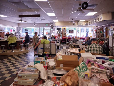 Morning Gathering at Pattie's Home Plate Café