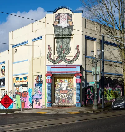 Urban Murals Transform Portland Warehouse Wall
