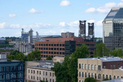 Portland Chinatown Industrial Skyline Vista