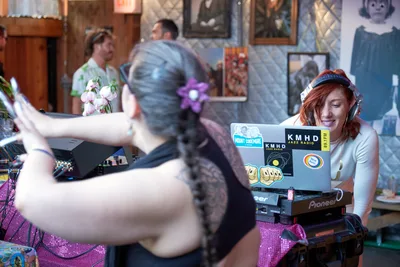 DJ Sets the Groove at Sunday Party