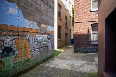 Urban Alley Mural in Portland's Central Eastside