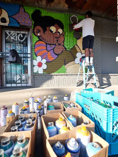 Artist Heysus Creates Vibrant Alberta Mural
