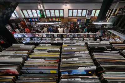 Vinyl Treasures at Music Millennium Portland