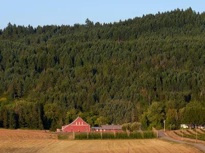 Historic Red Barn in Carlton's Yamhill Valley