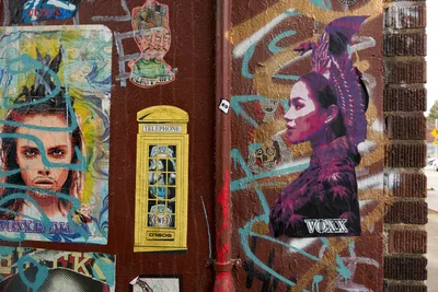 Portland Concordia Neighborhood Street Art Collage