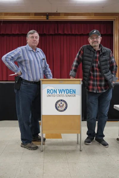 Photographers Flanking Senate Podium at Town Hall
