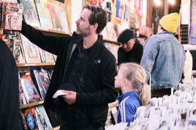 Father Daughter Record Store Day Shopping at Music Millennium