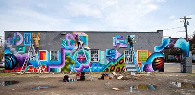 Collaborative Mural Creation in Northeast Portland