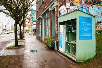 Community Free Fridge Brightens Alberta Street