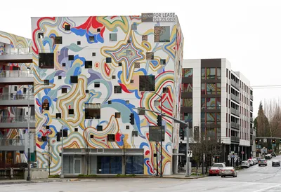 Psychedelic Mural Transforms Portland Street Corner