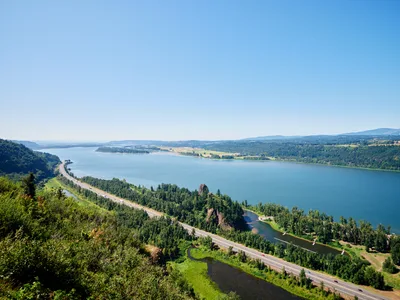 Columbia River Gorge Aerial Panorama
