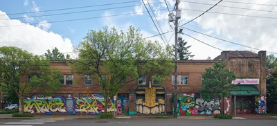Oregon Theater Mural Gallery on Division Street