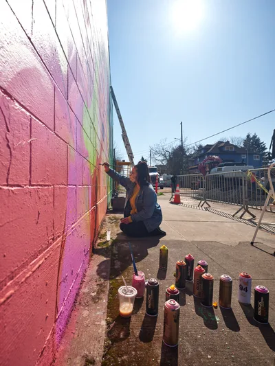 Artist Creates Jardín Cubana Mural Alberta District