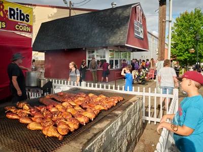 Barbecue Ribs Smoking at Clark County Fair