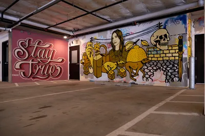 Underground Mural Gallery in Portland Parking Structure