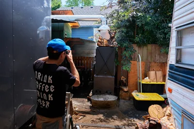 Tourist Documenting Portland BBQ Culture