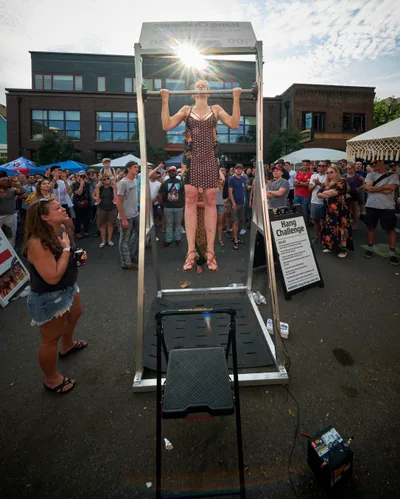 Suspended Triumph at Mississippi Street Fair