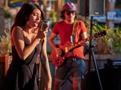 Golden Hour Performance at Portland Mercado