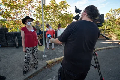 Climate Activist Interviewed at Oregon Rally