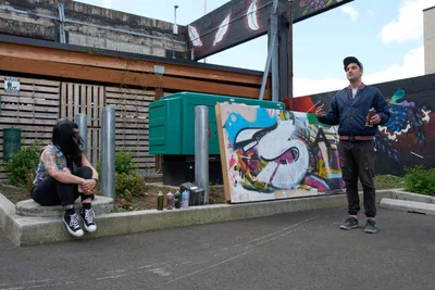 Street Art Demonstration in Portland's Creative District