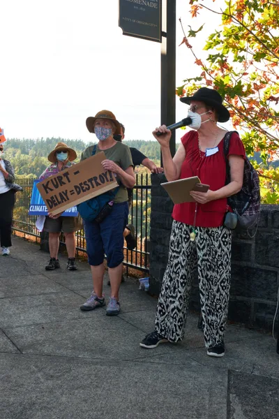 Climate Activists Rally at Congressman's Oregon Office