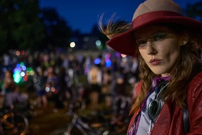 Twilight Portrait at Portland's Drop Out Prom