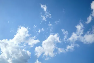 Cumulus Clouds Over Pacific Northwest Sky
