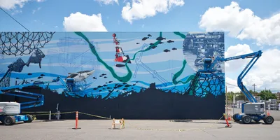 Maritime Mural Takes Shape in Southeast Portland