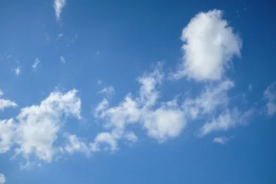 Cumulus Clouds Over Washougal Valley Sky