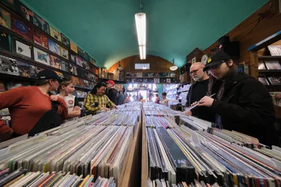 Vinyl Hunters at Music Millennium Portland