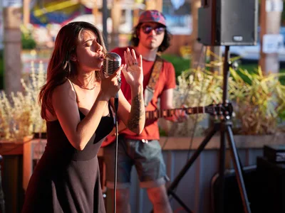 Golden Hour Performance at Portland Mercado