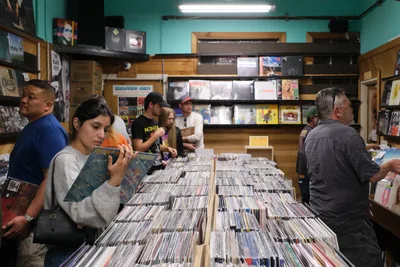 Vinyl Hunters at Music Millennium Portland