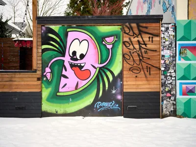 Cosmic Character Mural by Rupeezy