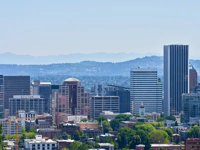 Portland Skyline from Kings Heights