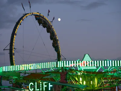 Twilight Carnival Lights at Clark County Fair