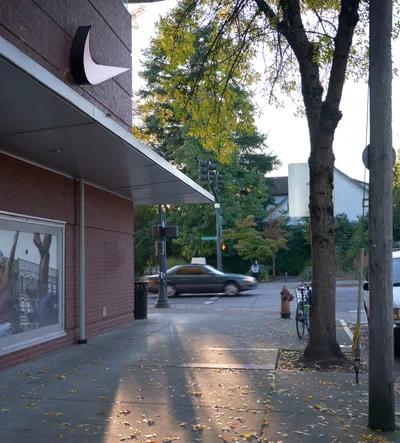 Nike Factory Store at Urban Twilight in Portland's Albina District