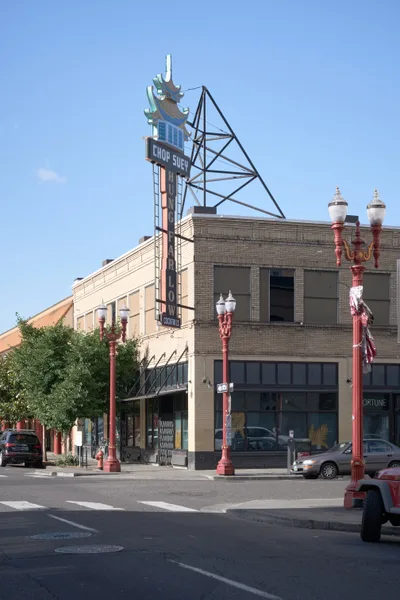 Chop Suey Neon Sign Portland Chinatown