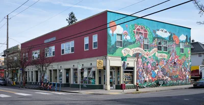 Alberta Street Community Cycling Center Mural