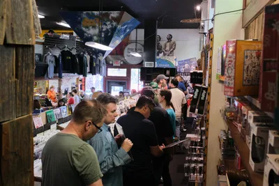Vinyl Hunters Navigate Music Millennium's Crowded Aisles