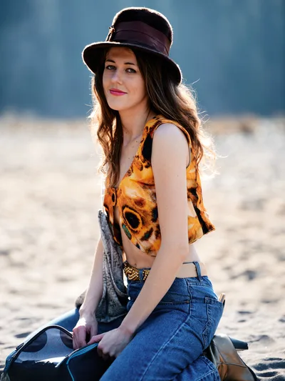 Golden Hour Portrait Along Oregon Floodplain Trail