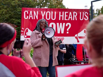 Union Voice Rises in Portland Healthcare Strike