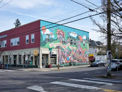 Alberta Street Community Cycling Center Mural