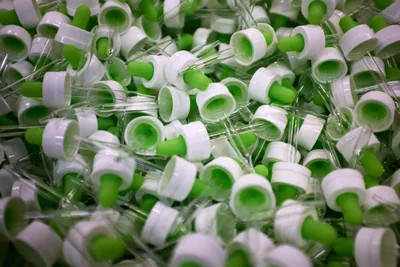 Green Laboratory Vials at Portland SCRAP