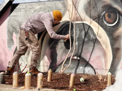 Wetiko Creates Mural in Portland Studio