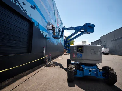 Muralists Transform Industrial Wall in Portland