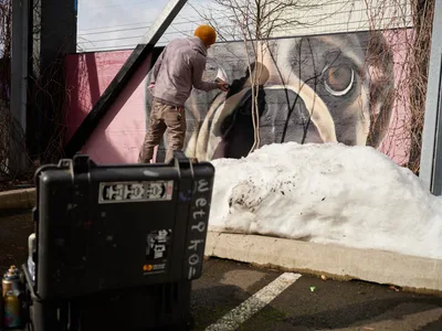Wetiko Creates Mural in Portland's Clay Creative District