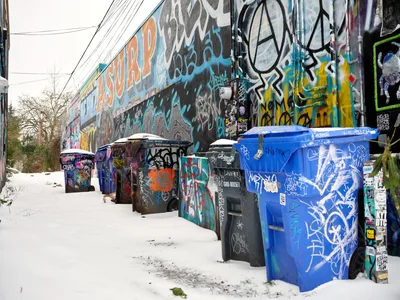 Winter Canvas: Alberta Street Graffiti Alley