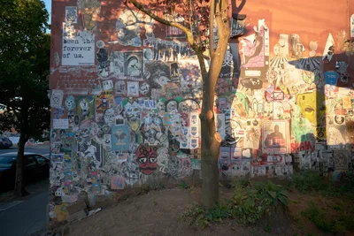 Portland Street Art Collage Wall