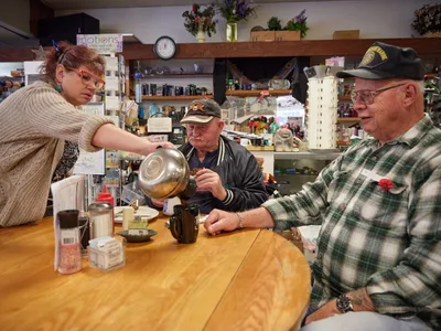 Morning Coffee at Pattie's Home Plate Café